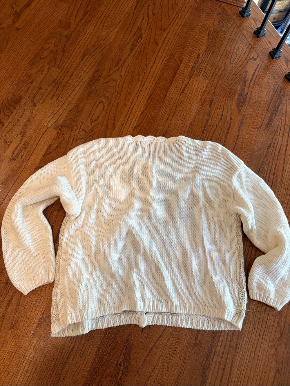 VTG Embroidered Knit Cardigan XL Cottagecore Sweater Embroidered Grandmacore - Picture 6 of 9